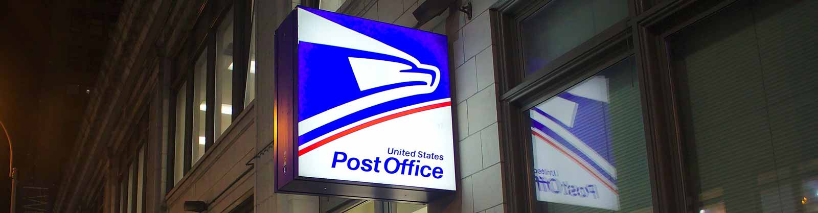 Sign of US Post Office