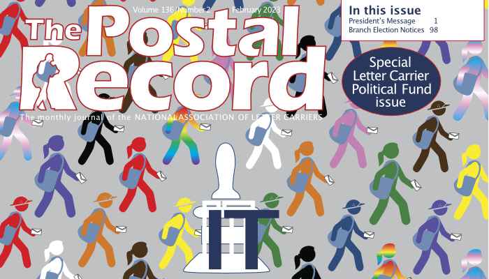 February 2023 Postal Record cover.